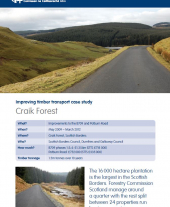 Improving Timber Transport Case Study: Craik Forest